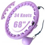 $40 34 Knots Weighted Workout Hoop Plus Size,...