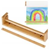 12 Inch Wooden Easel Paper Roll Holder Wall...