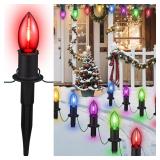 $50 C9 Christmas Pathway Lights Outdoor, 24.2...