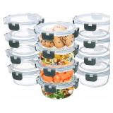 $34 12 Pack Small Glass Food Storage Containers...
