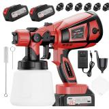$54 Paint Sprayer, 650W Cordless with 2 X...