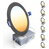 $54 Ensenior 6 Pack 6 Inch LED Recessed Light,...
