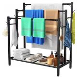 $37 3 Tier Towel Rack with Large Storage & 6...