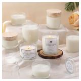 16 Pack Clear Candle Jars, 8pcs 7oz + 8pcs 4oz...