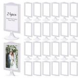 $37 Soaoo 24 Pcs Double Sided Standing Picture...