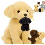 $35 Tezituor Yellow Lab Stuffed Animal with...