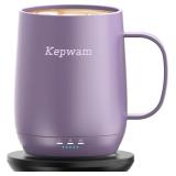 $60 Kepwam Self Heating Coffee Mug T2, 16oz...