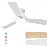 $71 Amico Ceiling Fans with Lights, 42 inch Low...
