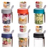 $24 6 Pack Overnight Oats Containers with Lids...