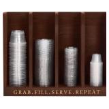 $30 GoFika Portion Cup and Lid Holder Wood...