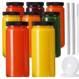 $27 8 Pack Glass Juicing Bottles with 2 Straws...