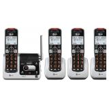 $143 AT&T BL102-4 DECT 6.0 4-Handset Cordless...