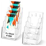 $51 Crtiin 2 Pack 4 Tier Acrylic Brochure...