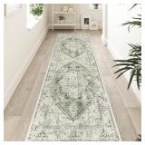 $61 LIVEBOX Sage Green Runner Rug Non-Slip...