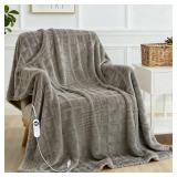$26 Heated Blanket Electric Throw, 50'X60'...