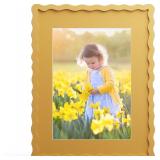 $36 11x14 Picture Frame with Mat for 8x10, Wavy...