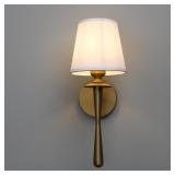 $89 PERMO Antique Wall Sconce with Flared White...