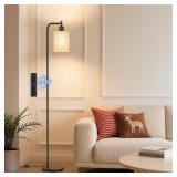 $36 Floor Lamp with Linen Shade, Dimmable Tall...