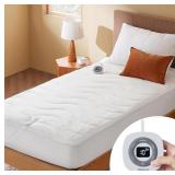 $63 Bedsure Heated Mattress Pad Twin - Bed...