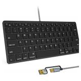 $28 Ultra-Slim Wired Keyboard for Apple Mac,...