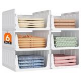 $49 Lifewit 6 Pack Stackable Closet Organizers...