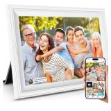$55 Smart White Digital Picture Frame WiFi Send...