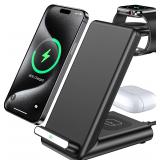 $24 Wireless Charging Station,3 in 1 Charging...