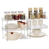 $40 Acrylic Cabinet Organizer Shelf,4 Pcs...