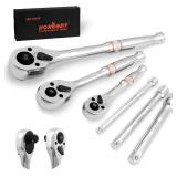 $40 HORUSDY 3-Piece Ratchet Set, 1/4  3/8 ,...