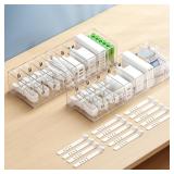 $16 2 Pack Cable Storage Organizer Box with 8...