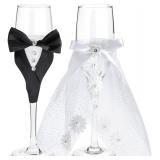 $30 Sparkle and Bash Wedding Glasses for Bride...