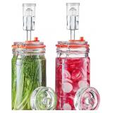$39 JILLMO 1 Liter Fermentation Jar, Glass...