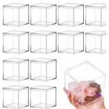 $38 Juexica 12 Pcs Clear Acrylic Box with Lid...