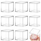 $27 Blulu 8 Pcs Clear Acrylic Box with Lid...