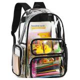 $27 CAMTOP Clear Backpack Heavy Duty Clear Bag...