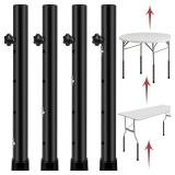 $99 8 Pack Folding Table Risers, 4 Levels...