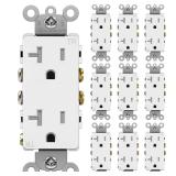 $27 BESTTEN 20 Amp Decorator Wall Receptacle...