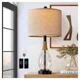 $49 OYEARS Bedside Table Lamp with USB, 23 ...