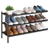 $50 BMOSU 3-Tier Bamboo Extended Shoe Rack...