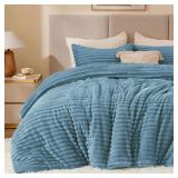 $108 BEDELITE Fleece Full Comforter Set -Super...
