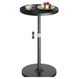 $36 Round Side Table, Adjustable-Height Drink...