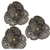 $38 DILATATA 3 Pcs Metal Flower Wall Art Set 10...