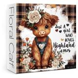 $18 Funny Highland Cow Flower Puzzles for...