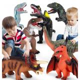 $38 7 Piece Jumbo Dinosaur Toys Big Dinosaur...