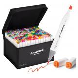 $67 AnyMark Alcohol Markers Brush Tip, 168+1...