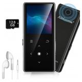 $59 128GB MP3 Player with Bluetooth 5.2,...