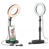 $24 Desk Ring Light with Telescopic Stand,...