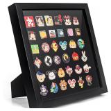 $27 Enamel Pin Display Frame, 11x11 Shadow Box...