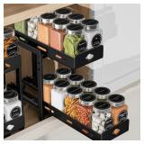 $50 Pull Out Spice Rack Organizer, 2-Tier...