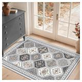 $31 3x5 Washable Rug, Soft Non-Slip Boho...